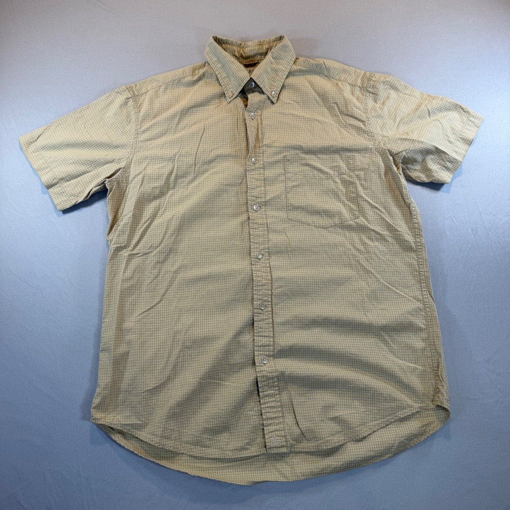J. Crew Mens Short Sleeve Shirt Plaid Vintage Cotton M Preppy Normcore Ivy Style
